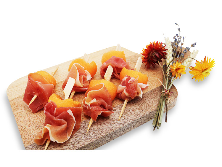 Brochette melon & jambon Serrano